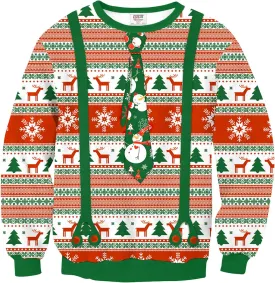 Arvilhill Men's Ugly Christmas Funny Graphic Long Sleeve Unisex Sweatshirt (S-3XL)