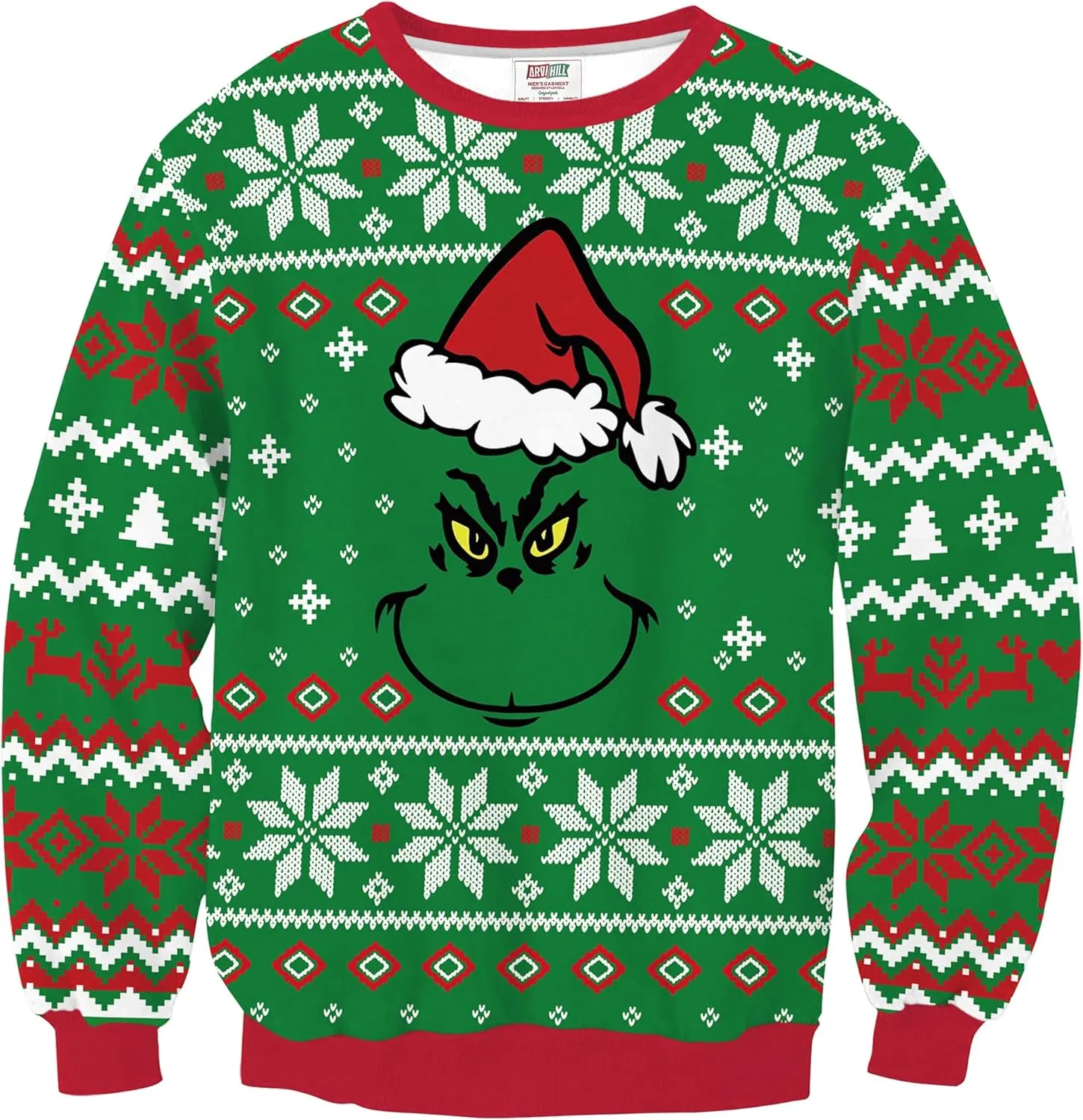 Arvilhill Men's Ugly Christmas Funny Graphic Long Sleeve Unisex Sweatshirt (S-3XL)