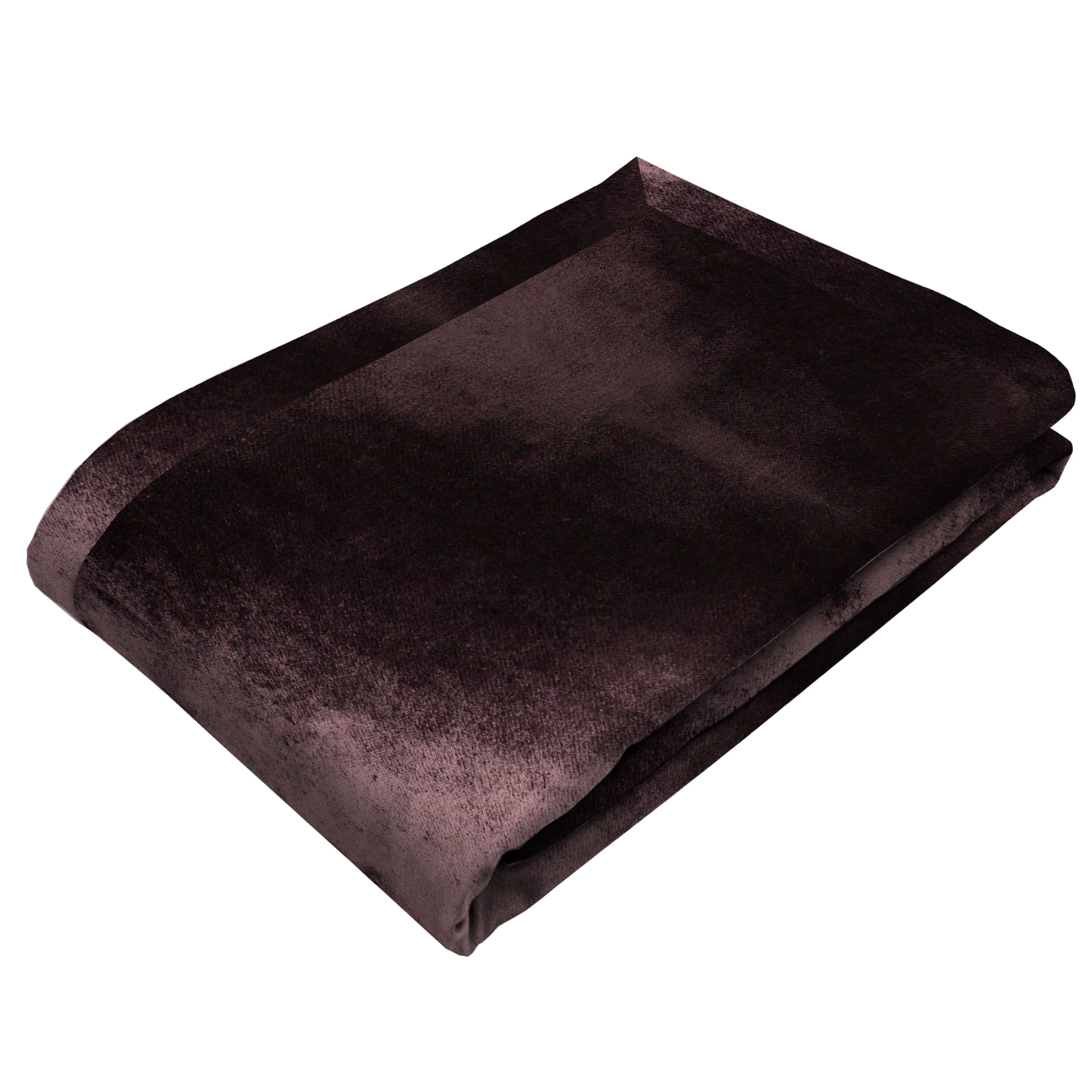 Aubergine Purple Crushed Velvet Throws & Runners