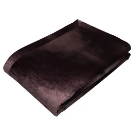 Aubergine Purple Crushed Velvet Throws & Runners