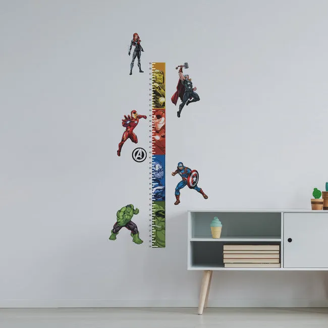 Avengers Growth Chart Peel And Stick Wall Decals