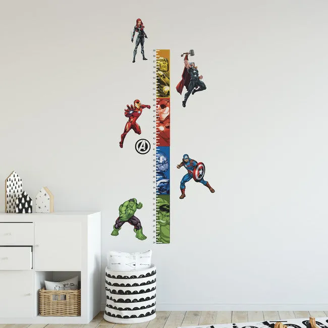 Avengers Growth Chart Peel And Stick Wall Decals