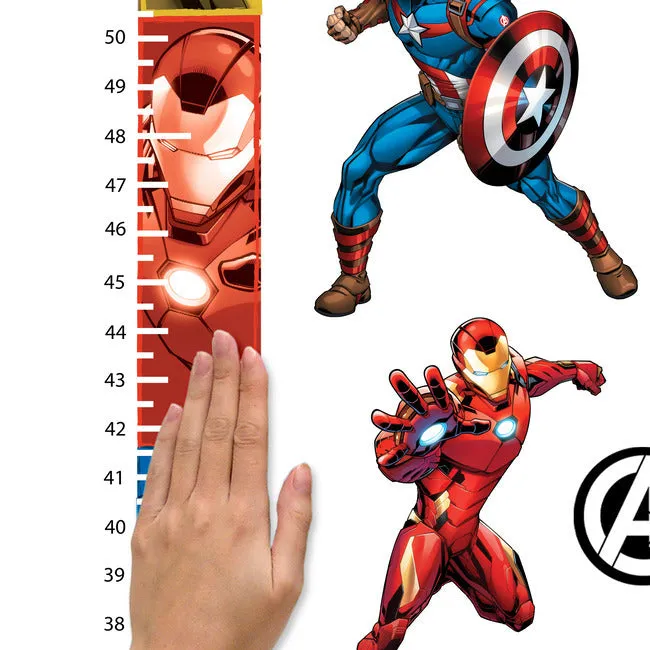 Avengers Growth Chart Peel And Stick Wall Decals