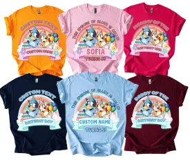 Custom Family Matching Kids Birthday Shirt, Custom Kids Birthday Shirt, Custom Name Dad and Mom Shirt, Family Matching Shirt, Birthday Themed Kids Shirt, Birthday Gift For Kids