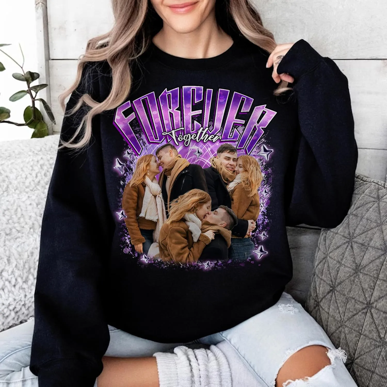 Custom Photo Shirt for Men & Women, Personalized Shirt with Picture Gift for Boyfriend Girlfriend, Dad Mom, Friends, Family