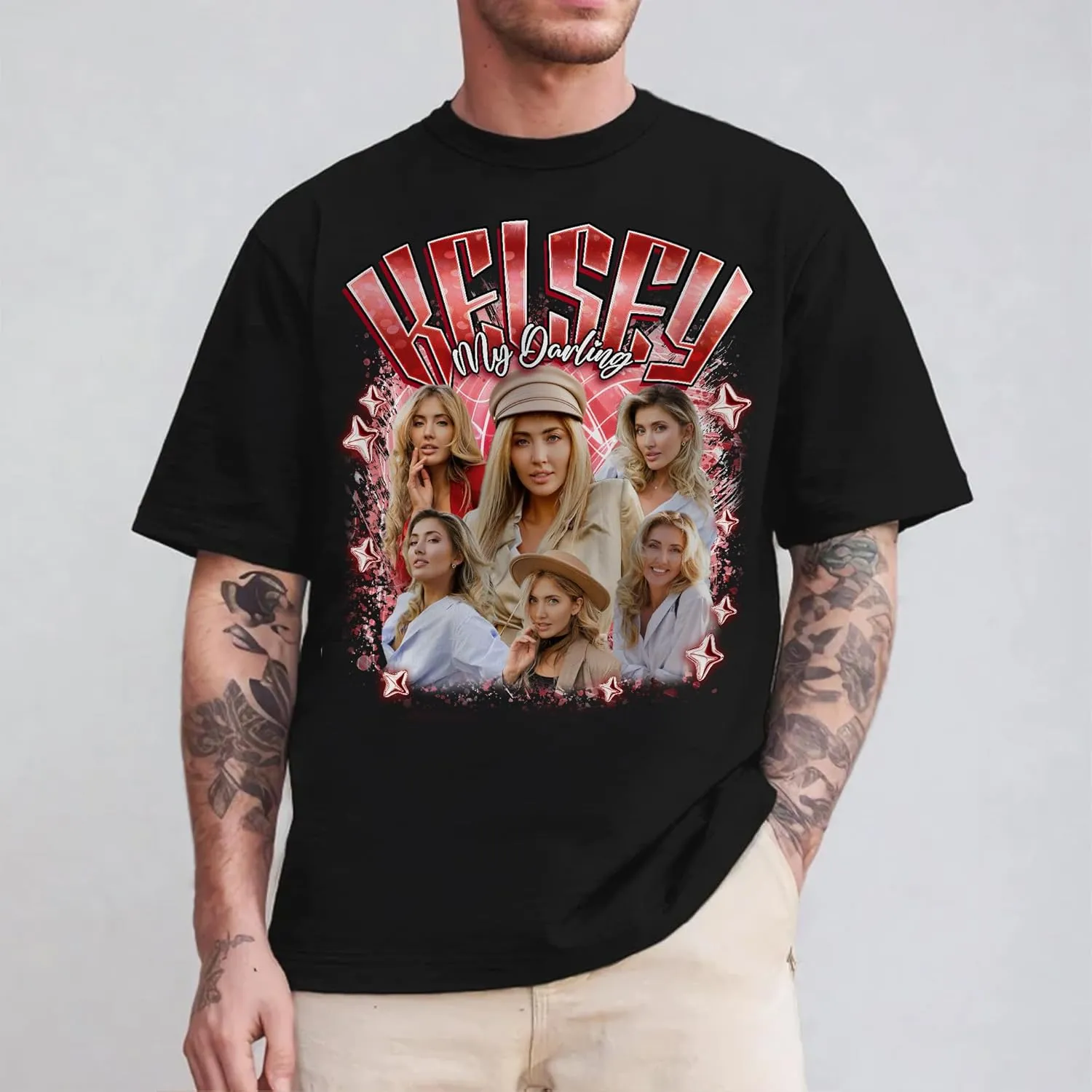 Custom Photo Shirt for Men & Women, Personalized Shirt with Picture Gift for Boyfriend Girlfriend, Dad Mom, Friends, Family