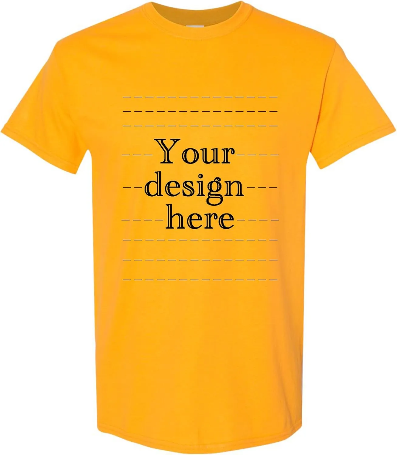 Custom T-Shirt for Men & Women - Personalized Tshirts with Photo and Text - Front and Back Printed Unisex Shirt
