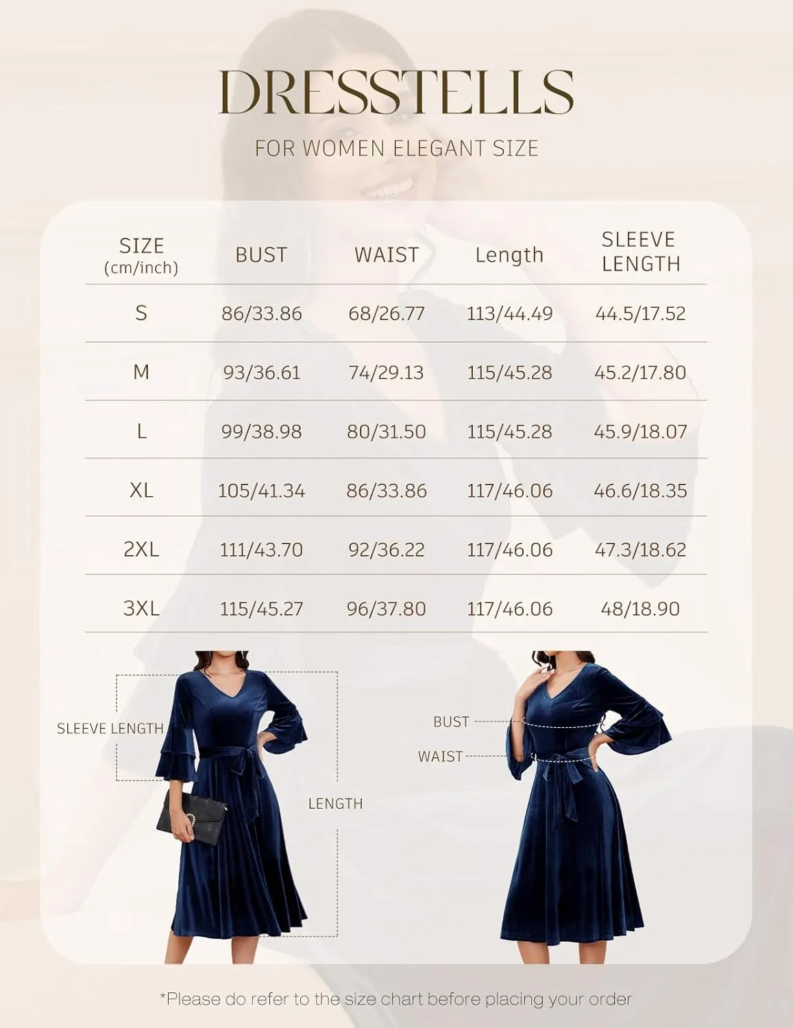 DRESSTELLS Velvet Cocktail Dress for Women, 2024 Christmas Holiday Party Long Sleeve Velour Dresses