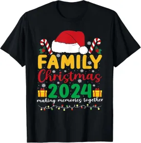 Family Christmas 2024 Funny Matching Holiday Xmas Lights T-Shirt