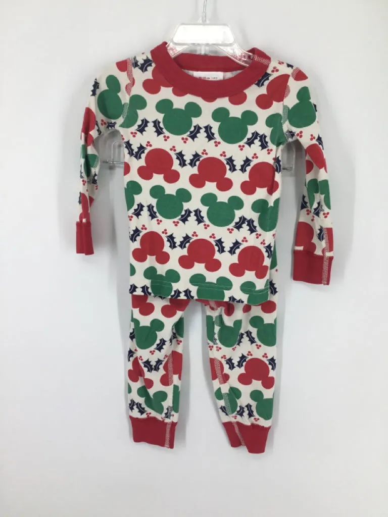 Hanna Andersson/Disney Child Size 2 Red Christmas Pajamas