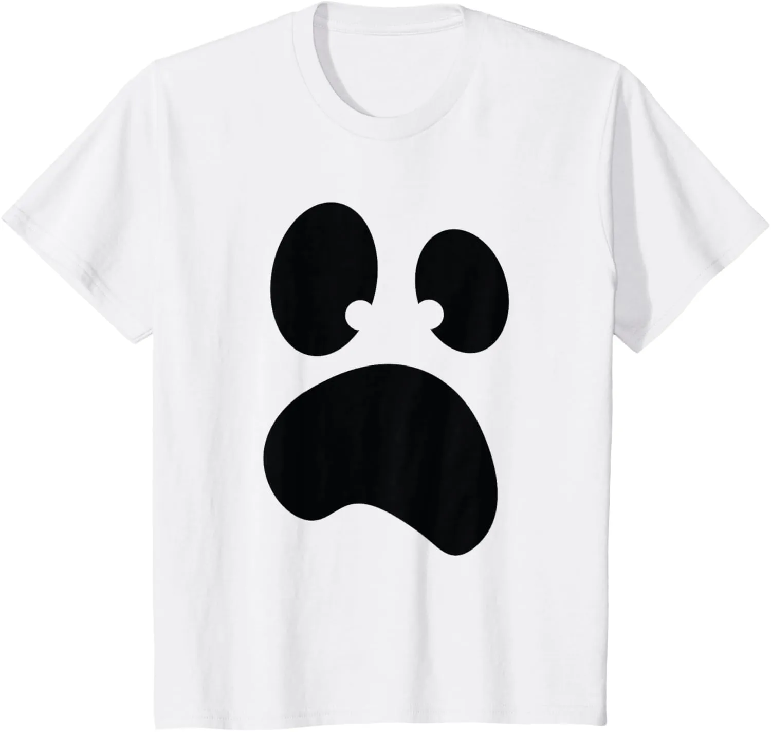 Kids Scared Ghost - Boys and Girls Kids Halloween Costume T-Shirt