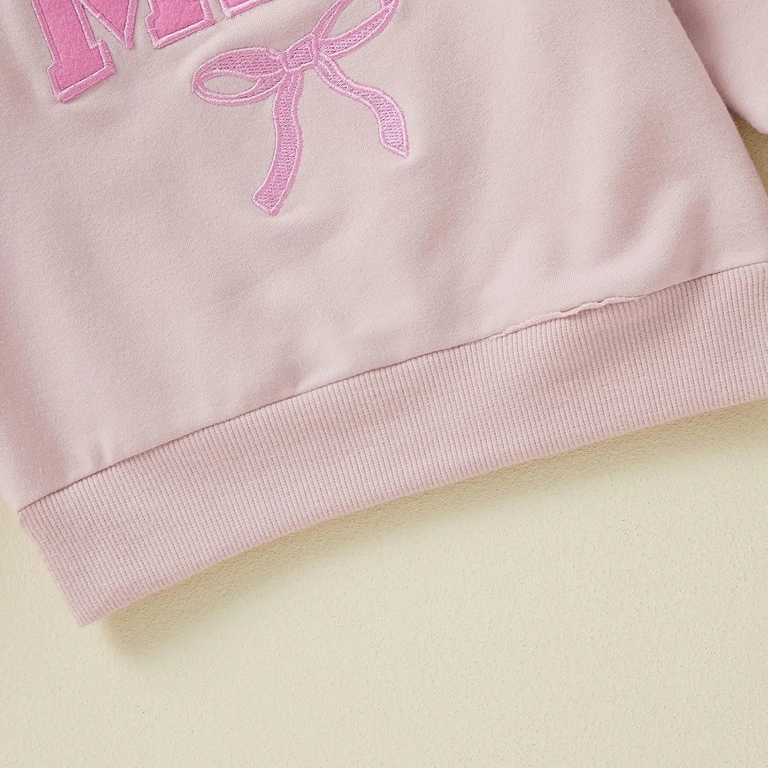 Mommy and Me Letter Print Matching Family Outfits Long Sleeve Crewneck Casual Sweatshirt T-Shirt