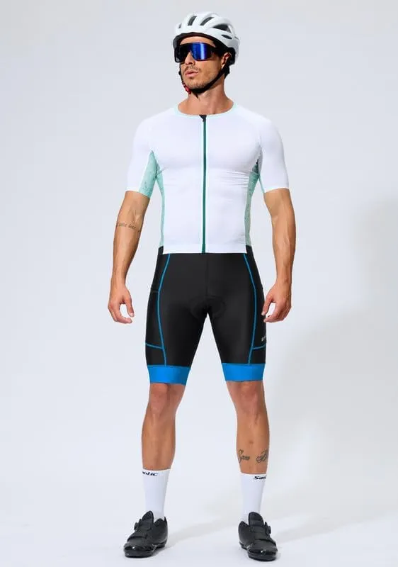 Padded Bike Shorts for Men 4D Cycling Road Riding Biking Padding Bicycle Shorts with Phone Pockets