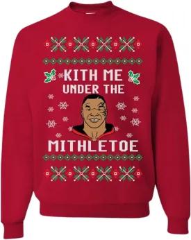 Pure Essence Merry Mike Tyson Ugly Christmas Sweater Unisex Crewneck Graphic Sweatshirt