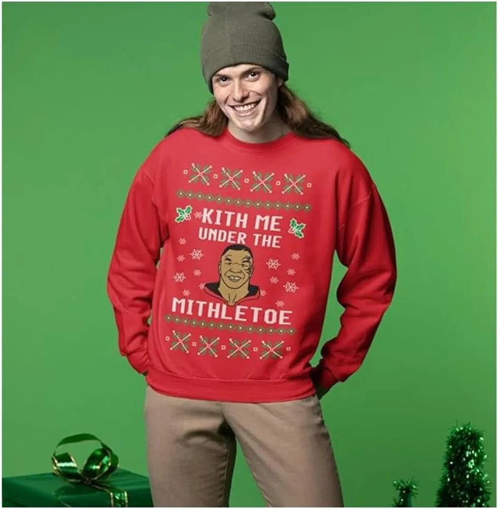 Pure Essence Merry Mike Tyson Ugly Christmas Sweater Unisex Crewneck Graphic Sweatshirt