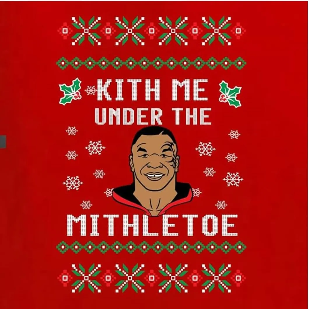 Pure Essence Merry Mike Tyson Ugly Christmas Sweater Unisex Crewneck Graphic Sweatshirt