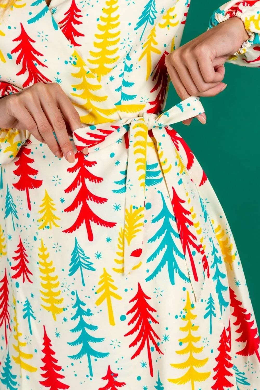 Shinesty Womens Christmas Wrap Dress