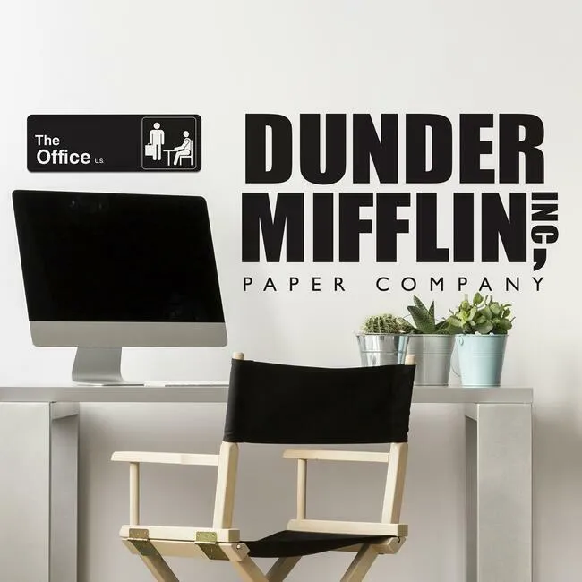 The Office Dunder Mifflin Peel and Stick Giant Wall Decal