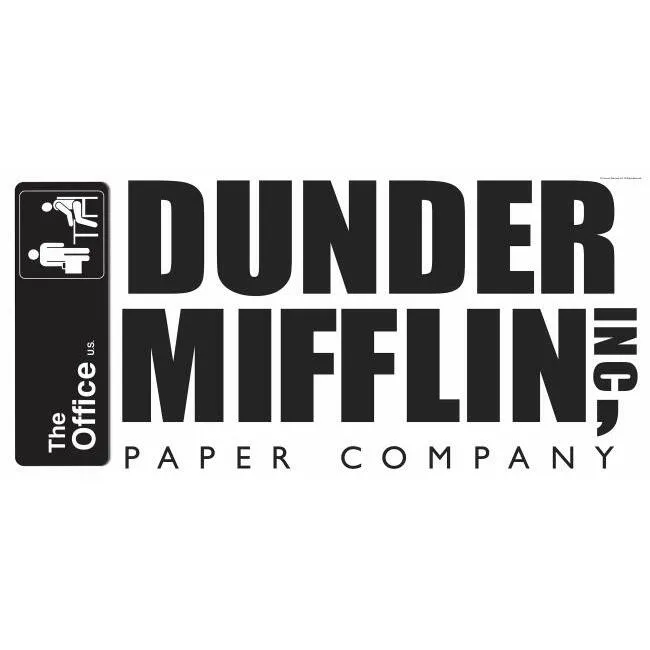 The Office Dunder Mifflin Peel and Stick Giant Wall Decal