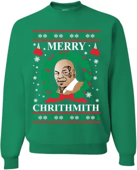 Wild Bobby Merry Chrithmith Ugly Christmas Sweater Unisex Crewneck Graphic Sweatshirt