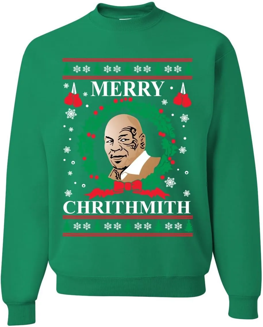 Wild Bobby Merry Chrithmith Ugly Christmas Sweater Unisex Crewneck Graphic Sweatshirt
